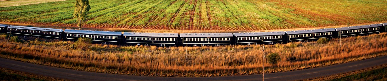 Luxury Train Travel - discover Africa's landscapes from another angle on one of the most luxurious train journeys in the world.